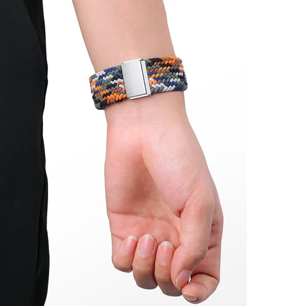 Apple Watch 2/3/4/5/6/7/SE/Ultra (42/44/45/49mm) Armband Braided Tyg - Orange