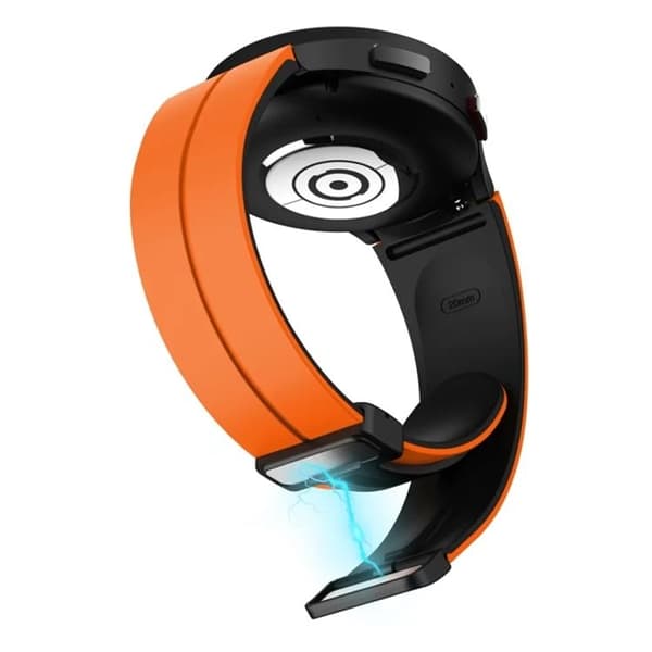 Galaxy Watch 6/6 Classic (44/40/47/43mm) Armband - Orange/Svart