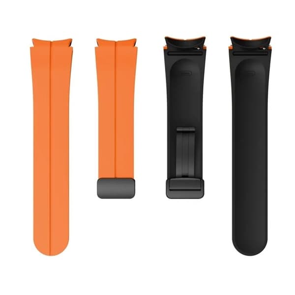 Galaxy Watch 6/6 Classic (44/40/47/43mm) Armband - Orange/Svart
