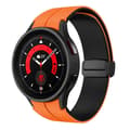 Miniatyrbild 1 av 5: Galaxy Watch 6/6 Classic (44/40/47/43mm) Armband - Orange/Svart