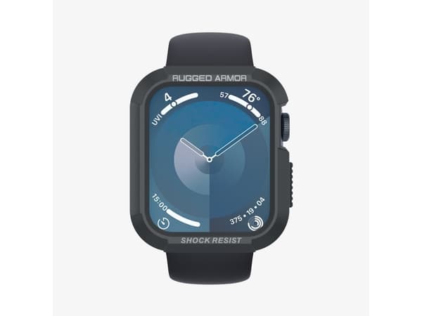 Spigen Rugged Armor, Box, SmartWatch, Harmaa, Apple, Kello (45mm), Termoplastinen polyuretaani (TPU)