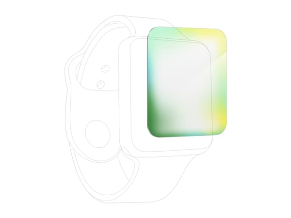 InvisibleShield Ultra ECO, Skjermbeskytter, Smartklokke, Apple, Watch Series 8/7 (45mm), Fallsikker, Støvresistent, Ripebestandig, Hengende boks