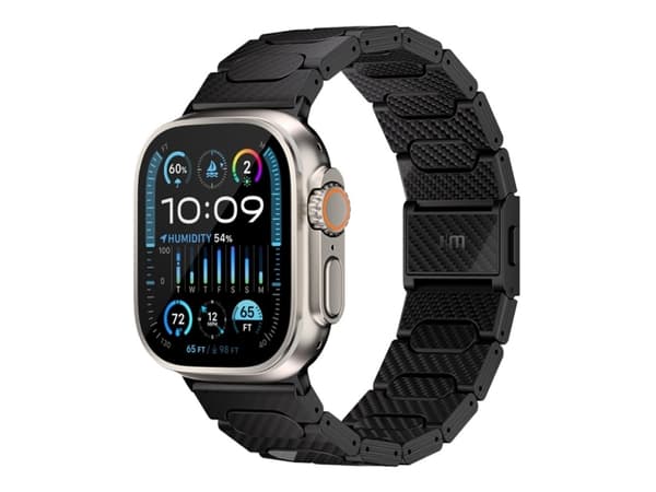 Išmanusis laikrodis Just Mobile Carbon Fiber Watch Band for Apple Watch 42/44/45/49mm