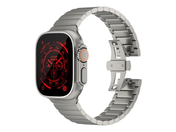 Išmanusis laikrodis Just Mobile Titanium Watch Band for Apple Watch Ultra (1&2) with DLC coating