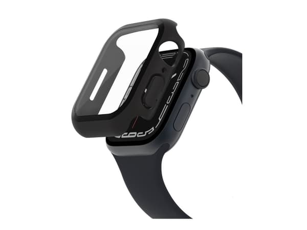 Belkin SCREENFORCE TemperedCurve - Stötsskydd för smartwatch - skärmskydd - polykarbonat, tempererat glas (9H) - svart