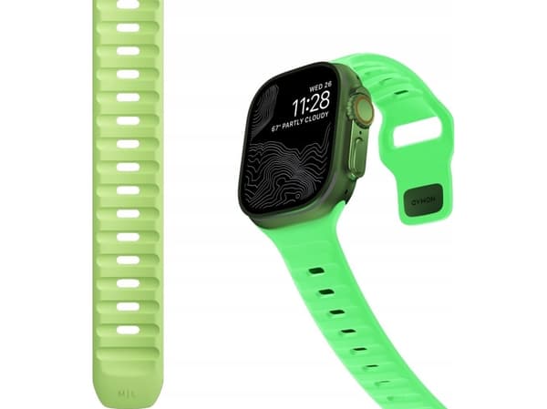 Nomad Sport Strap, Apple Watch 49/45/44/42 mm, Glow 2.0/green