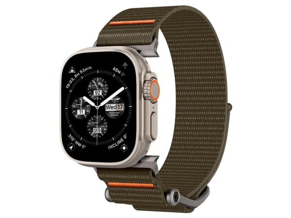 Spigen AMP05982, Band, Smartwatch, Khaki, Apple, Apple Watch Ultra 1 / 2 (49mm) Apple Watch Series 9 / 8 / 7 (45mm) Apple Watch Series SE 2 / SE /...