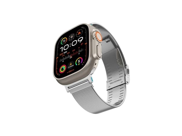 Spigen AMP07224, Band, Smartklokke, Sølv, Apple, Apple Watch 49mm, 45mm, 44mm, 42mm, Rustfritt stål