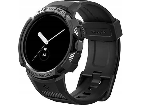 Spigen ACS04800, Ask, Smartwatch, Svart, Google, Pixel Watch, Polykarbonat