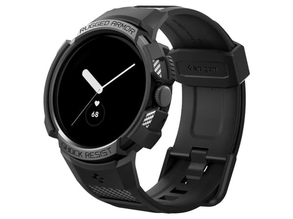 Spigen ACS04800, Ask, Smartwatch, Svart, Google, Pixel Watch, Polykarbonat