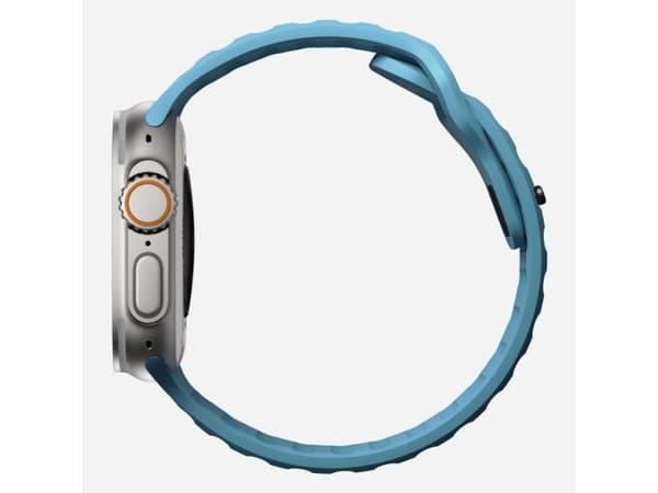 Nomad NM01008385, Klockarmband, Apple, watch, Gummi, Blå, 135 mm