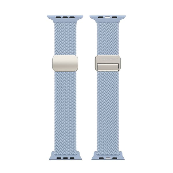 Dux Ducis Elastic Nylon Woven Strap Apple Watch 45mm Series 9 Ljusblå