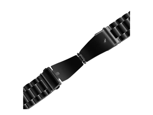 PURO PUGW6METALBLK, Klokkereim, Samsung, Galaxy Watch 4/4 Classic/5/5 Pro/6/6 Class, Rustfritt stål, Rustfritt stål, Sort