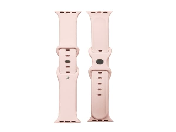 Armband till Apple Watch 42/44/45mm Silikon Rosa