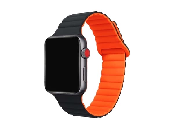 Celly WBANDMAGBKOR, Klockarmband, Apple, Watch 42 mm, Watch 44 mm, Watch 45 mm, Silikon, 20 mm, 220 mm
