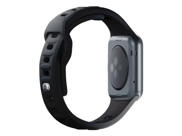 3MK 5903108565578, Klockarmband, Apple, Watch serie 1/2/3/4/5/6/7/8/9/SE/Ultra, Silikon, Rostfritt stål, Svart, 38/40/41 mm