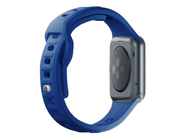3MK 5903108565585, Klokkereim, Apple, Watch series 1/2/3/4/5/6/7/8/9/SE/Ultra, Silikon, Rustfritt stål, Blå, 38/40/41 mm
