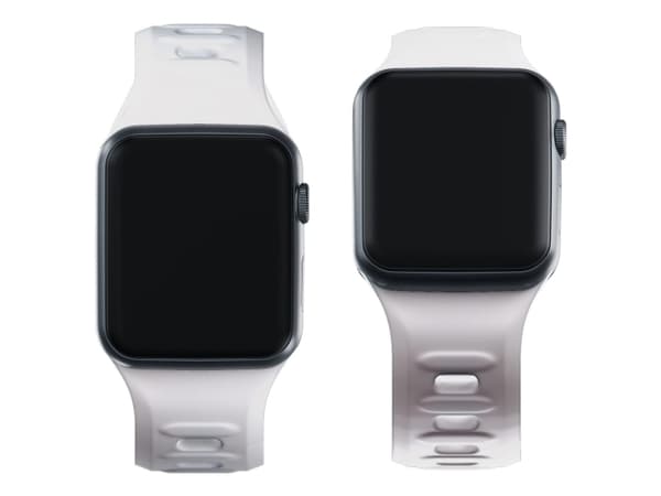 3MK 5903108565707, Klockarmband, Apple, Watch serie 1/2/3/4/5/6/7/8/9/SE/Ultra, Silikon, Rostfritt stål, Vit, 38/40/41 mm