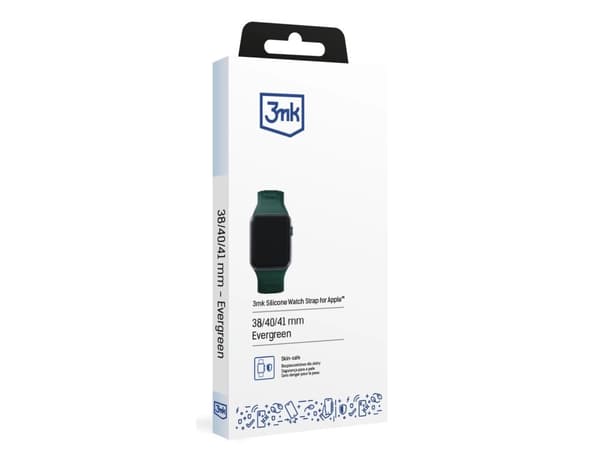 3MK 5903108565752, Klokkereim, Apple, Watch serie 1/2/3/4/5/6/7/8/9/SE/Ultra, Silikon, Rustfritt stål, 42/44/45/49 mm, Boks