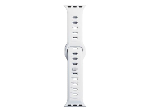 3MK 5903108565851, Klockarmband, Apple, Watch serie 1/2/3/4/5/6/7/8/9/SE/Ultra, Silikon, Rostfritt stål, Vit, 42/44/45/49 mm