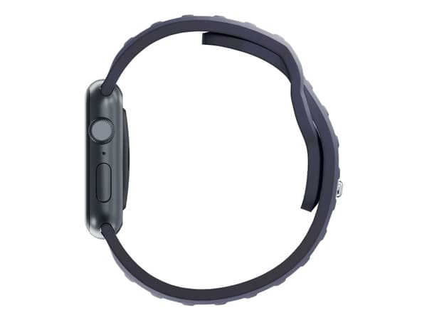 3MK 5903108565769, Kellon hihna, Apple, Kellosarja 1/2/3/4/5/6/7/8/9/SE/Ultra, Silikoni, Ruostumaton teräs, Harmaa, 42/44/45/49 mm