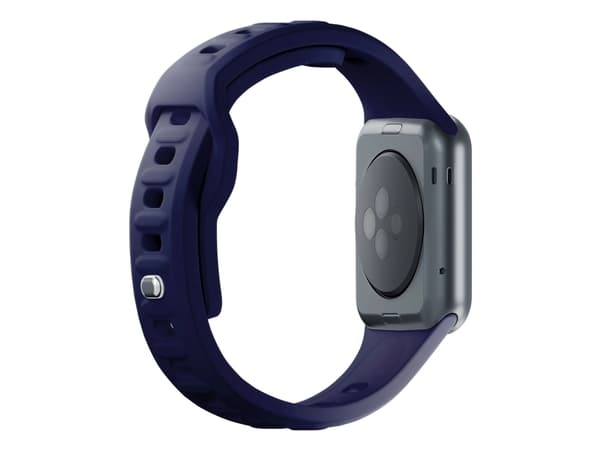 3MK 5903108565653, Klokkereim, Apple, Watch serie 1/2/3/4/5/6/7/8/9/SE/Ultra, Silikon, Rustfritt stål, Blå, 38/40/41 mm