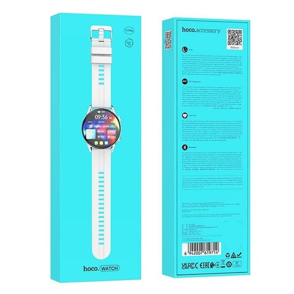 Hoco Smart Watch med samtalsfunktion Y7 Pro - Silver