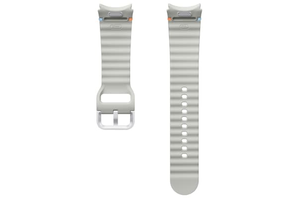 Samsung Sport Band (M/L) for Galaxy Watch 7, Band, Smartwatch, Silver, Samsung, Galaxy Watch 7, Nitril, Rubber