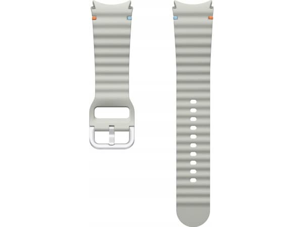 Samsung Sport Band (M/L) for Galaxy Watch 7, Band, Smartwatch, Silver, Samsung, Galaxy Watch 7, Nitril, Rubber
