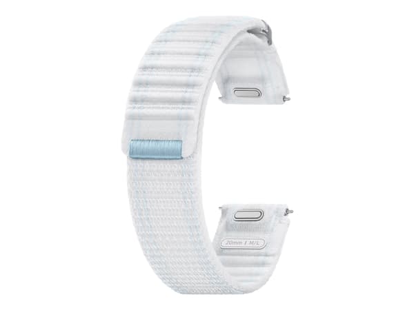 Samsung ET-SVL31 - Band för smart klocka - Medium/Large - vit / blå - för Galaxy Watch7