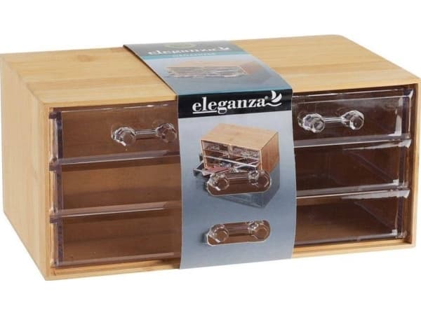 H&S Decoration Organizer na biżuterię z szufladkami SZKATUŁKA