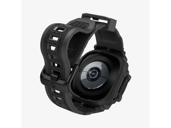 Spigen Rugged Armor Pro, Band, SmartWatch, Sort, Samsung, Galaxy Watch 7 (44mm), Termoplastisk polyuretan (TPU)