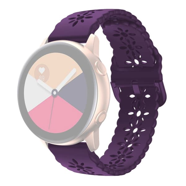 Flower Silikonarmband Samsung Galaxy Watch FE mm Lila