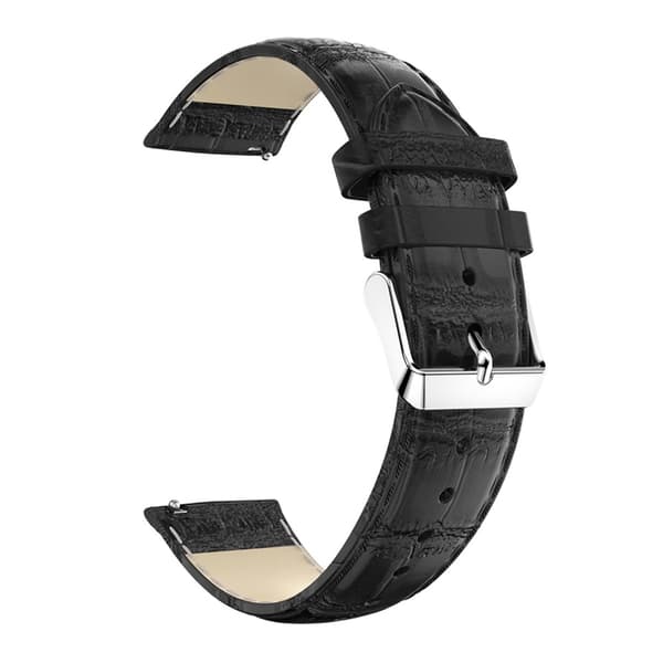 Läderarmband Krokodil Samsung Galaxy Watch FE Svart
