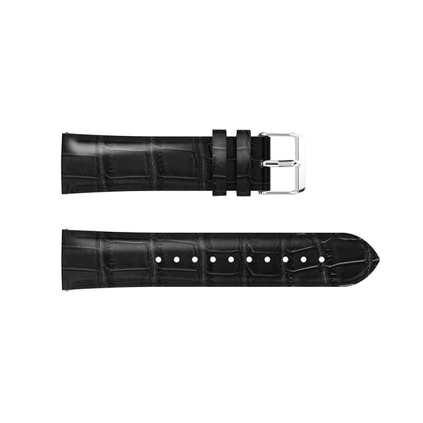 Läderarmband Krokodil Samsung Galaxy Watch FE Svart
