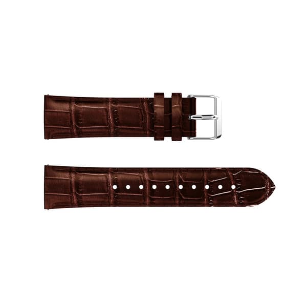 Läderarmband Krokodil Samsung Galaxy Watch FE Brun