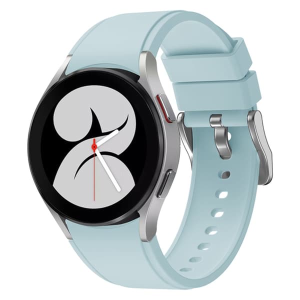 Full Fit Silikonarmband Samsung Galaxy Watch FE Ljusblå