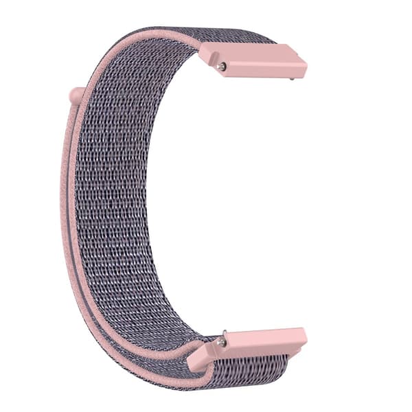 Nylonarmband Samsung Galaxy Watch FE Grå/Rosa