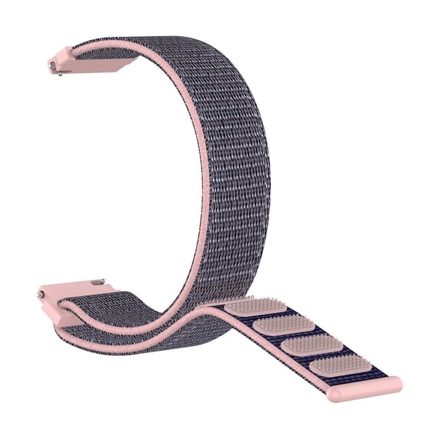 Nylonarmband Samsung Galaxy Watch FE Grå/Rosa