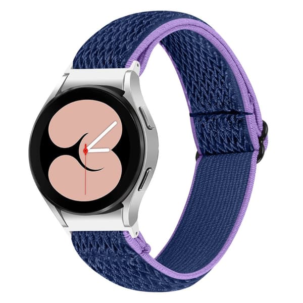 Vävd Nylonarmband Samsung Galaxy Watch FE Lila/Blå