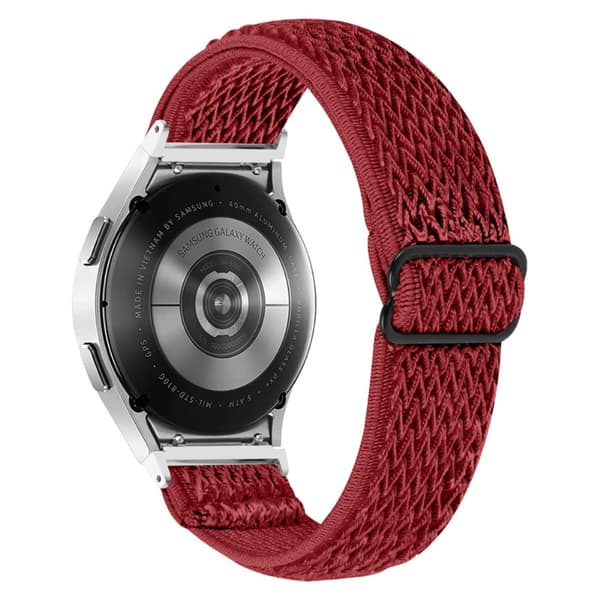 Vävd Nylonarmband Samsung Galaxy Watch FE Röd