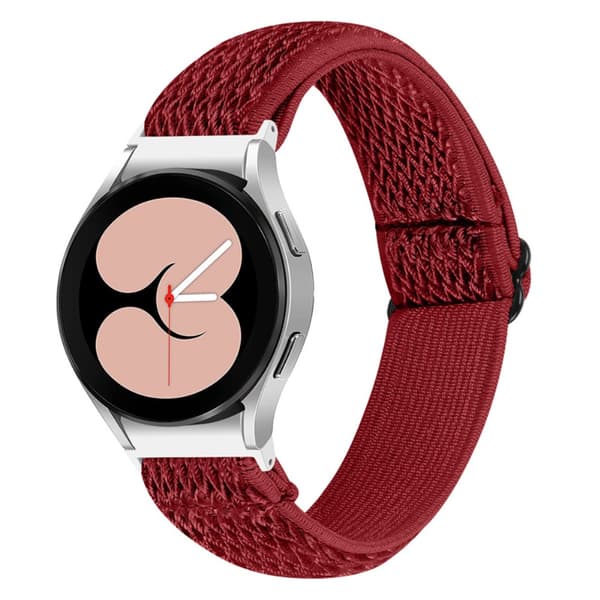 Vävd Nylonarmband Samsung Galaxy Watch FE Röd