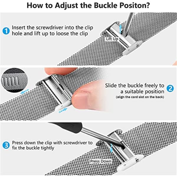 Milanese Mesh Bracelet Samsung Galaxy Watch FE Silver