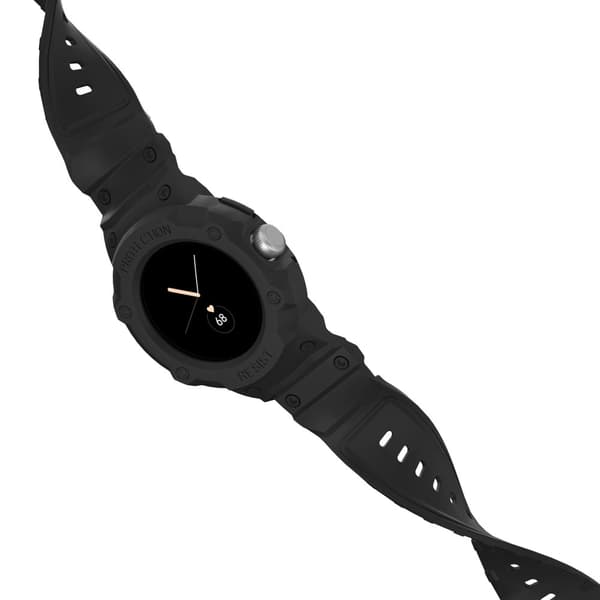 Google Pixel Watch 2 Stöttåligt Skal + Armband Svart