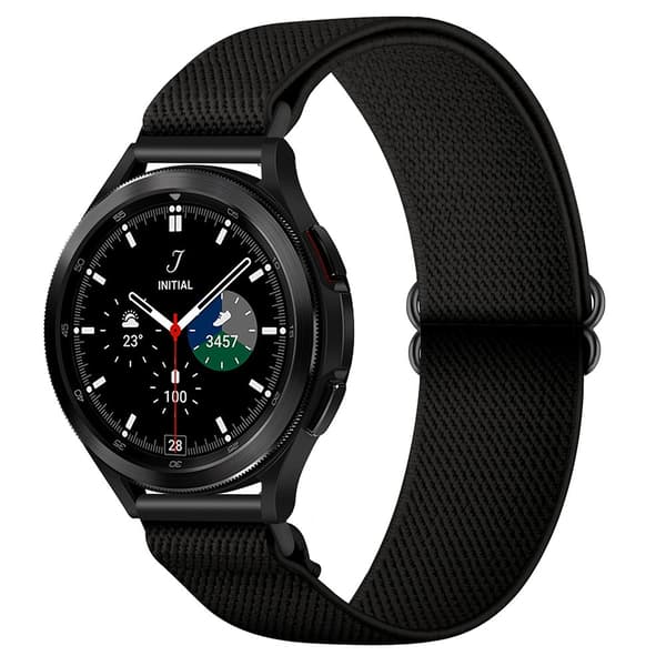 Elastiskt Nylonarmband Samsung Galaxy Watch 7 44mm Svart