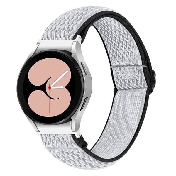 Vävd Nylonarmband Samsung Galaxy Watch 7 44mm Svart/Vit