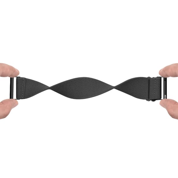 Elastiskt Nylonarmband Samsung Galaxy Watch 7 40mm Mörkgrå