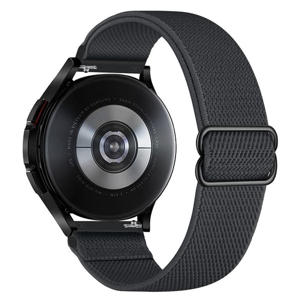 Elastiskt Nylonarmband Samsung Galaxy Watch 7 40mm Mörkgrå