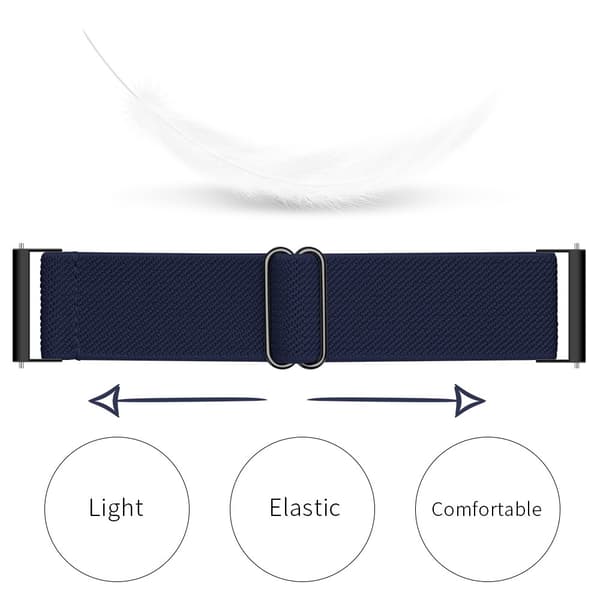 Elastiskt Nylonarmband Samsung Galaxy Watch 7 40mm Mörkblå