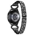 Miniatyrbild 1 av 4: Dual Rhinestone Armband Samsung Galaxy Watch 7 40mm Svart